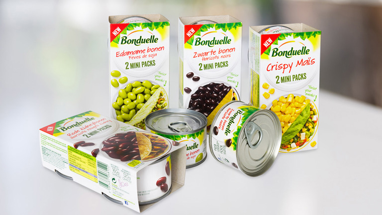 Bonduelle delivers taste and variety with steel mini cans
